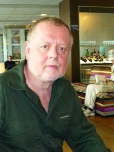 Mike in LHR lounge 