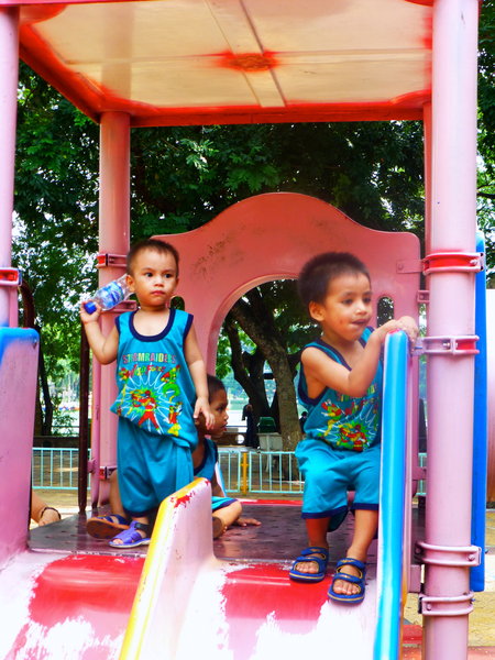 On the play ground