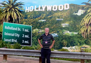 Mike outside the Hollywood Sign