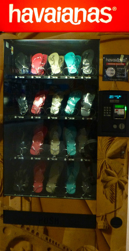 Vending machine selling thongs