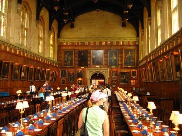 Christ Church Dining Hall, you may recognize this as Hogwart's Castle (Harry Potter you know)