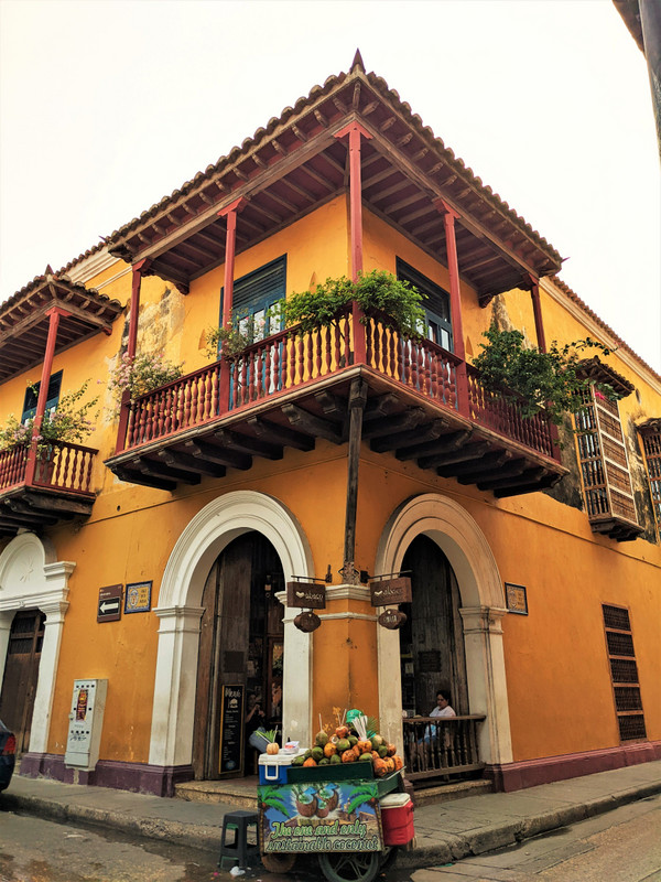 Colonial architecture in Cartagena 