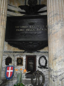 Tomb of a king in the Pantheon, Rome Italy