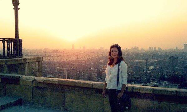 Citadel, overlooking Cairo. Polution making the view hazy