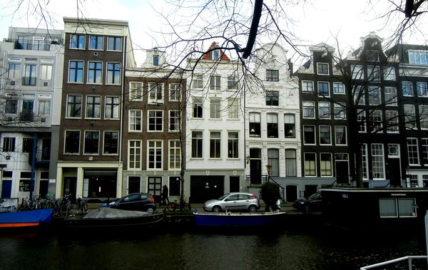 Beautiful homes of Amsterdam along their famous canals