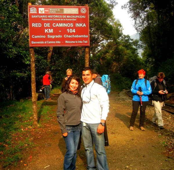 The start of our hike on the Inca Trail