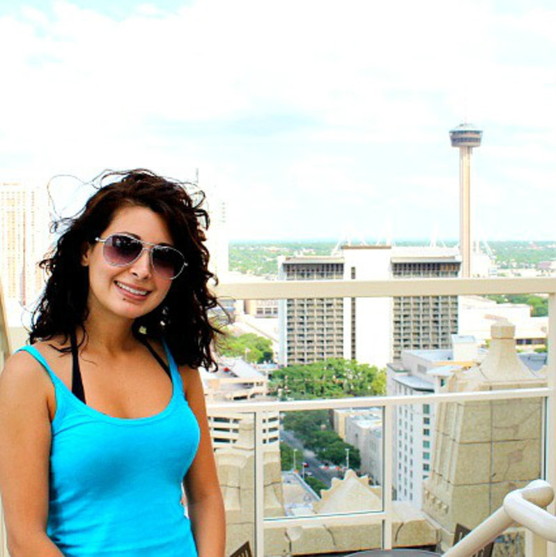 The Tower of the Americas behind me