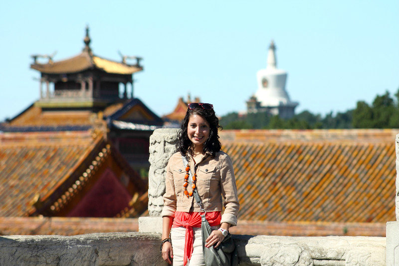 The Forbidden City and White Pagoda behind me