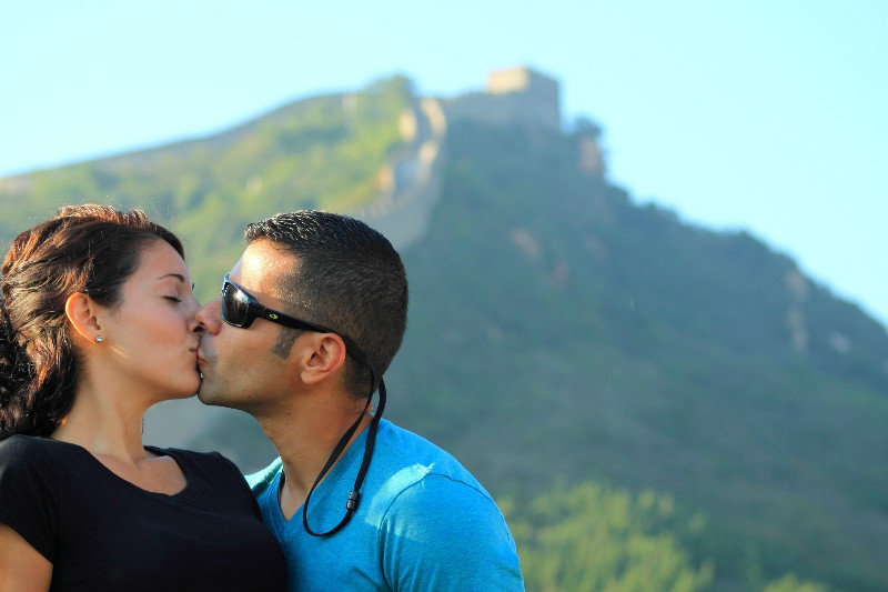 Love!! At The Great Wall of China