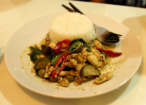 Green Curry with Rice!!