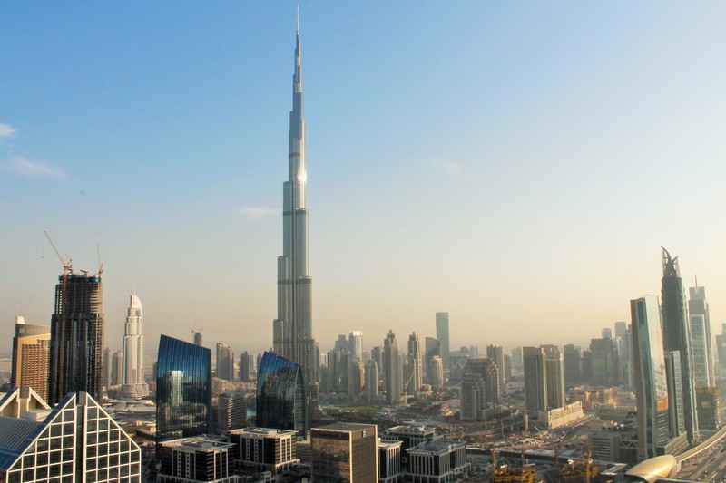 The Dubai City Skyline