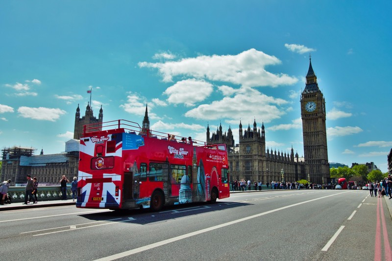 Big Ben and Red London Double Decker Bus