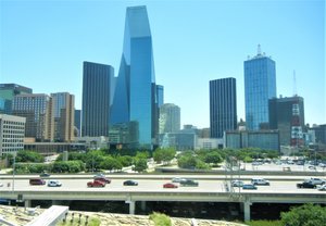 Dallas skyline from The Perrot Science Museum