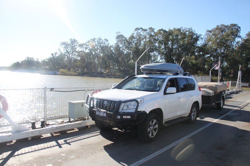 On the ferry across the Murray