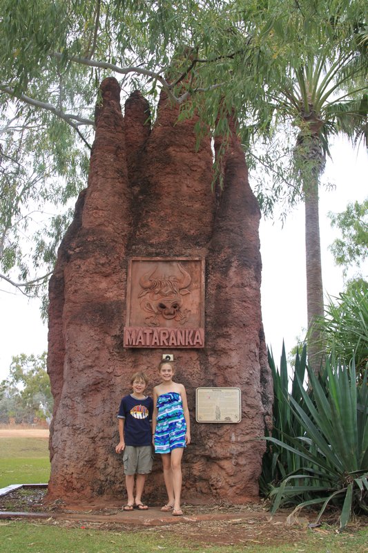 Giant termite mound at Mataranka