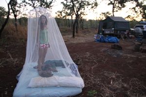 Holey mosquito net