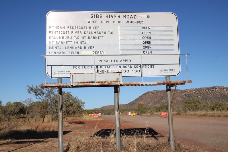 At the start of the Gibb River Road