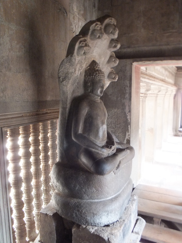 Buda sitting in Naga