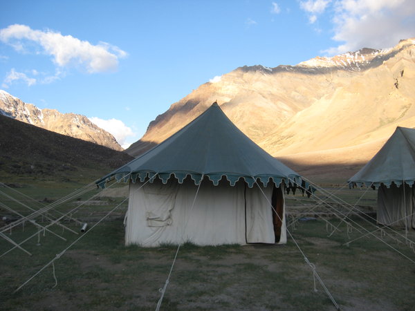 Our tent in Sarchu