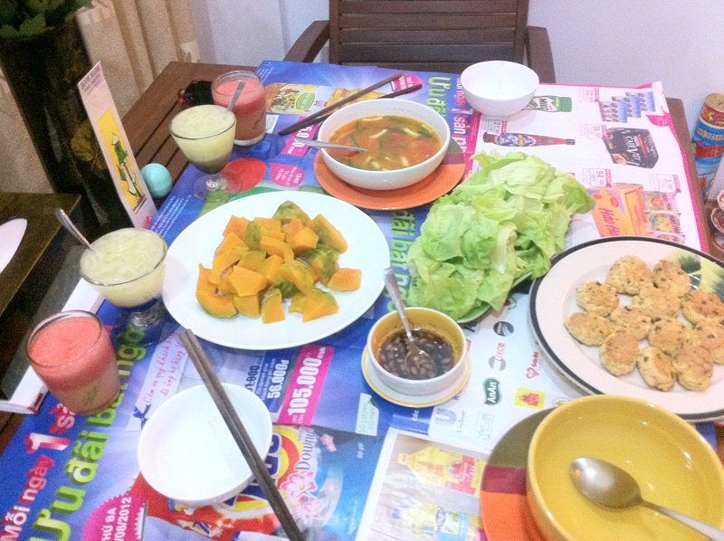 Trang's, home cooked meal for me!