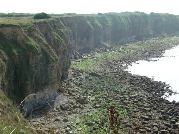 The Cliffs that had to be scaled using rope ladders