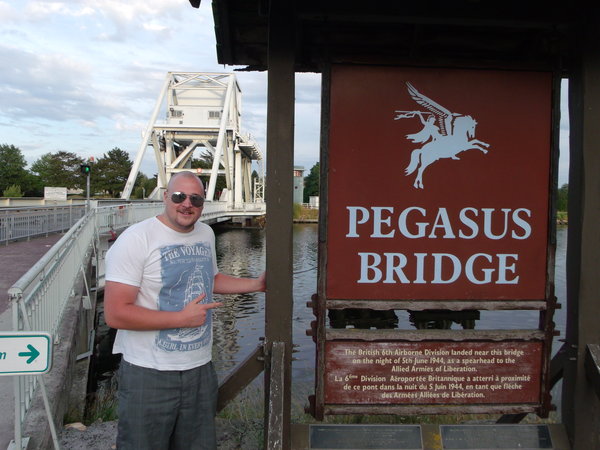 Me at Pegasus Bridge. 