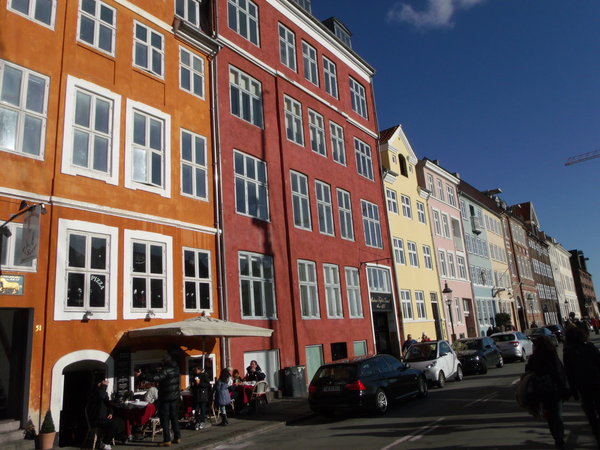 The famous colourful buildings in Nyhavn