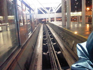 Monorail ride to the Terminal