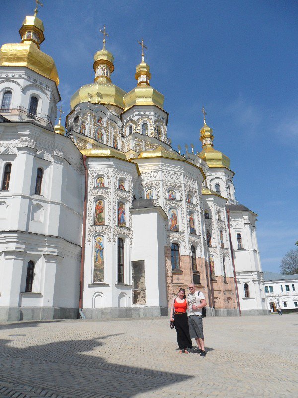Gemma and I, and the Lavra Monastery
