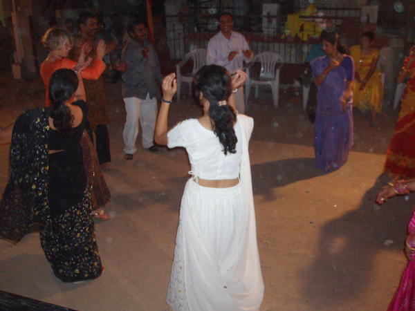 Dancing Garba in the Street