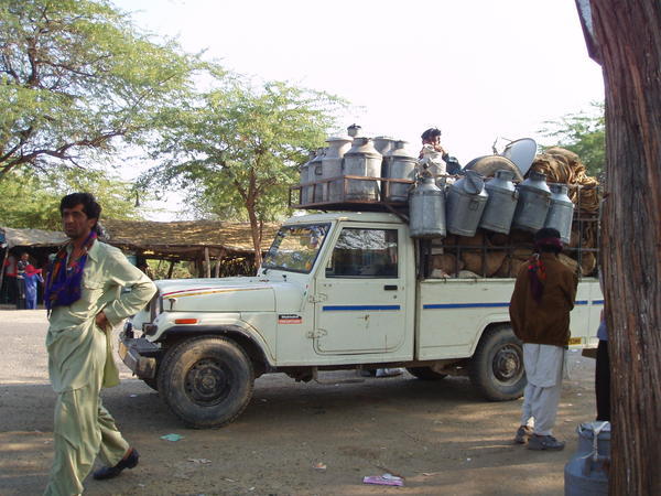Milk Van on the Road to Kutch Desert