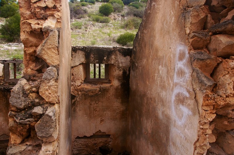 One of the cells at the convict ruins