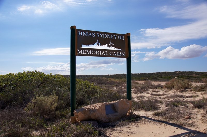 A memorial to the ill fated HMAS Sydney