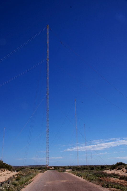 One of the massive HF antennas