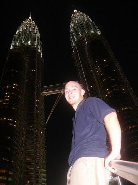 Rob at the Petronas towers