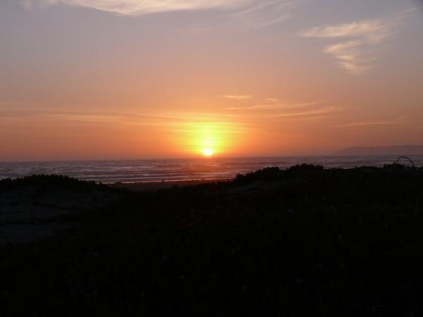 Sunset on the Californian Coast