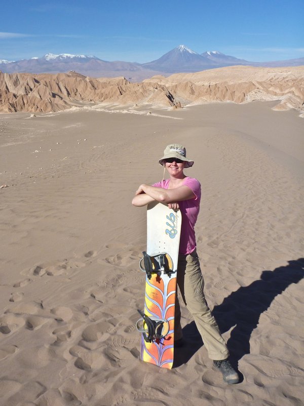 Sandboarding in Death Valley