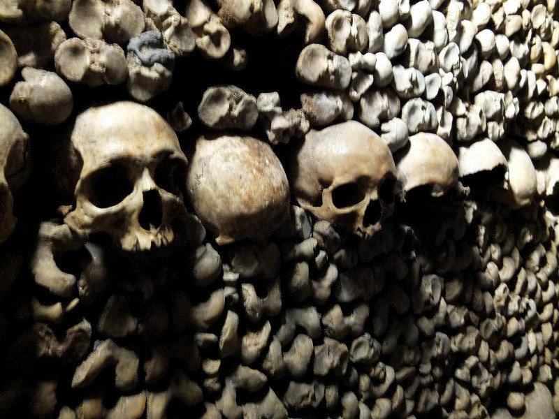 Catacombs skulls