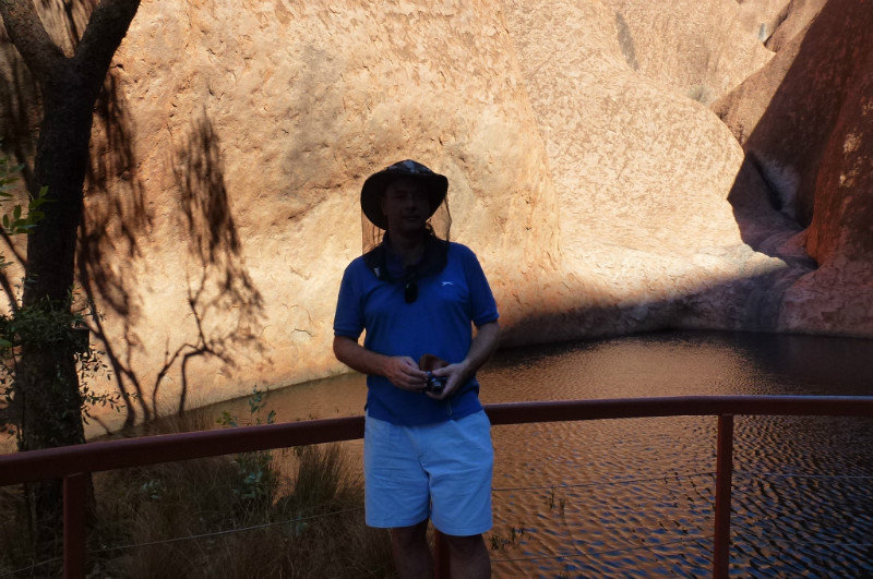 Water hole at base of Uluru