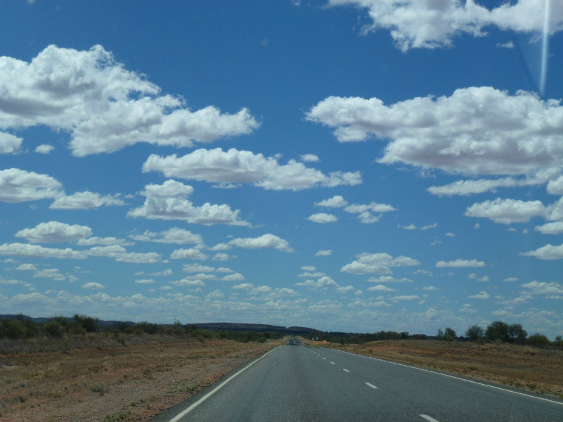on the road to Alice Springs