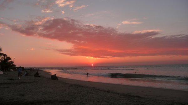 Just another beautiful sunset over Mancora beach