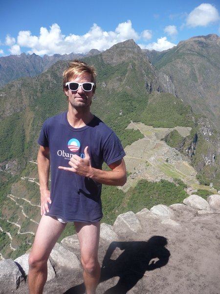 This is for the boys back home...as promissed - "Macho" over Machu Pichu