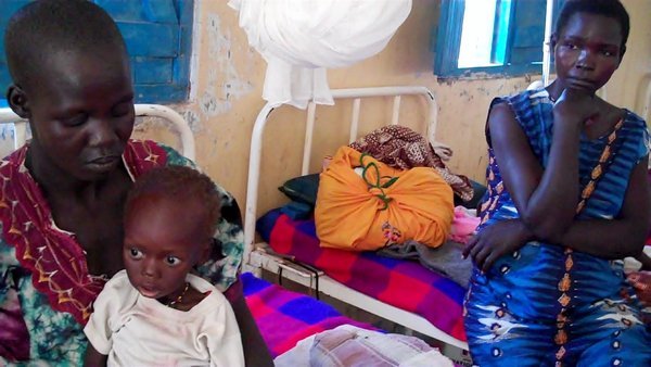 This family had walked over 3 days to get to Nimule's hospital
