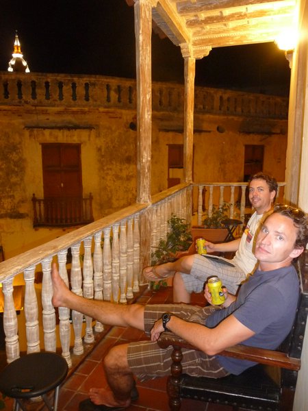 Our balcony in Cartagena