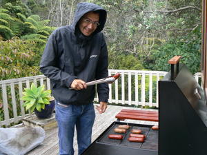 Rain won't stop our first barby