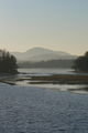 Looking up the River Spey into Loch Insh