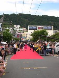 Red carpet leading up to the Embassy Theatre