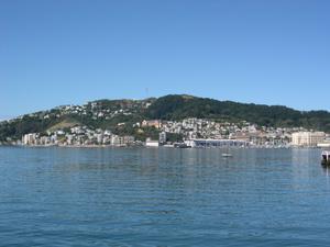 Looking towards Oriental Bay from Customhouse Quay, Wellington