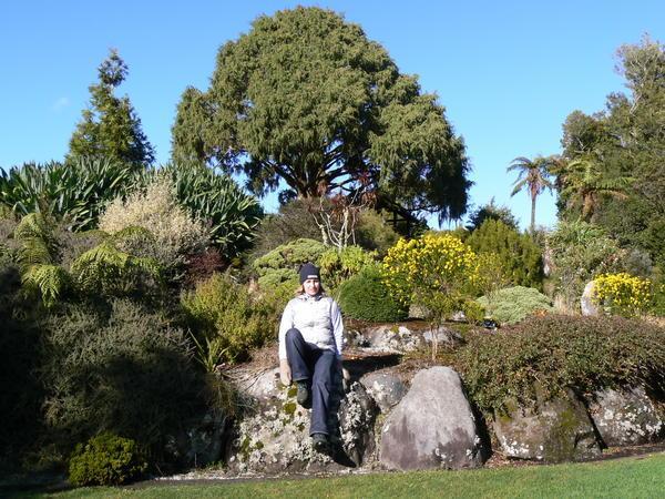 Jo-Ann's turn for a break, Pukeiti Gardens