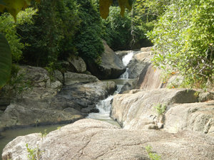 The waterfall a few different king visited..should have went to Erawan Falls instead!